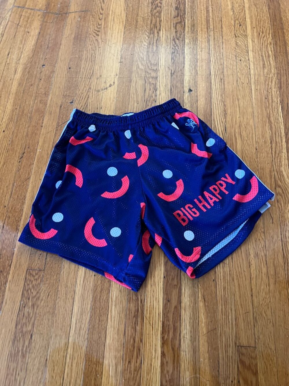 Relax Lacrosse Big Happy Purple Mesh 6.5" Inseam Pocket LAX Shorts -  Medium
